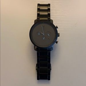 MVMT chrono gunmetal link watch
